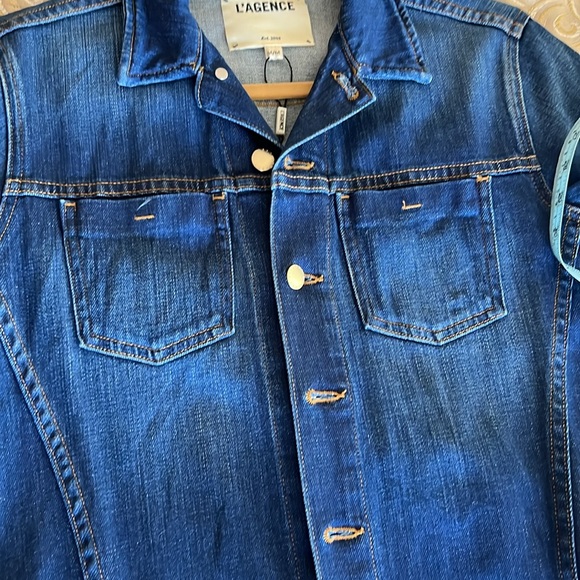 19. L’AGENCE Denim Jacket/Dress - Picture 12 of 13